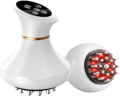 Lymphatic Drainage Massager, Metal Guasha Tool for Body Sculpting and Facial Contouring, Meridian Massage Brush, Cellulite Massager for Neck, Arms, Legs and Waist