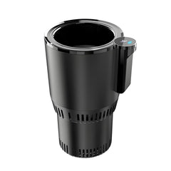 2-in-1 Smart Car Cup Holder, Drinks Cooler and Warmer, Beverage Chilling or Heating, LED Temperature Display, Touchscreen Control, for RV, Road Trip, Commuting(12V 36W, Blue)