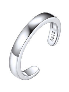 ChicSilver Toe Rings for Women 925 Sterling Silver Toe Ring Hypoallergenic Adjustable Open Rings for Women Summer Jewelry