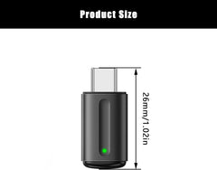 Universal Mini Smart IR Remote Controller iOS Android Mobile Phone Infrared Controller Smartphone Infrared Controller Adapter for Using in Control Most Home Appliances (Type C, Black)