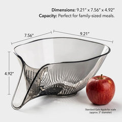 Drain Basket with Spout, Kitchen Sink Strainer Drainage Basket Funnel for Food, Fruit Storage Containers with Colander, Kitchen Accessories Gadgets for Washing Vegetables & Fruits (Mix)