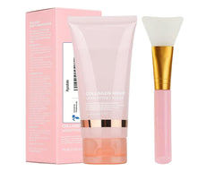 Ayzololo Collagen Mask,Collagen Night Wrapping Mask,Overnight Wrapping Mask,Peel Off Face Mask,Elasticity and Hydration Care,2.53 fl.oz(Brush Included)