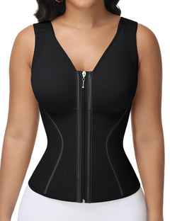 SHAPSHE Waist Trainer Corset for Women Tummy Control Workout Sport Girdle Hourglass Cincher Body Shaper Postpartum with Bra