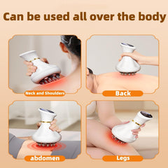Lymphatic Drainage Massager, Metal Guasha Tool for Body Sculpting and Facial Contouring, Meridian Massage Brush, Cellulite Massager for Neck, Arms, Legs and Waist