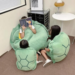 SEAHOME Wearable Turtle Shell Pillows，Turtle Plush Pillow Stuffed Animal Costume for Kids Adults ， Plush Toy Funny Dress Up Creative Gifts (Green, 32 inch)