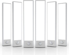 6 Pack Under Cabinet Lights Wireless, 32 LED Motion Sensor Light Indoor Rechargeable Magnetic Closet Lights Battery Operated, Under Counter Lights for Kitchen, Wardrobe, Hallway, Stairs