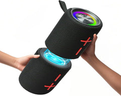 2 in 1 Magnetic Dual Splittable Bluetooth Speaker, 40W Portable Wireless Speakers with Deep Bass, IPX6 Waterproof, Bluetooth 5.3, 24H Playtime, 360° Stereo Sound for Home, Outdoor, Party, Travel