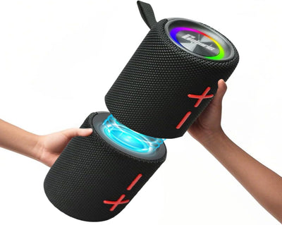2 in 1 Magnetic Dual Splittable Bluetooth Speaker, 40W Portable Wireless Speakers with Deep Bass, IPX6 Waterproof, Bluetooth 5.3, 24H Playtime, 360° Stereo Sound for Home, Outdoor, Party, Travel