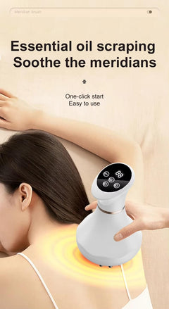 Lymphatic Drainage Massager, Metal Guasha Tool for Body Sculpting and Facial Contouring, Meridian Massage Brush, Cellulite Massager for Neck, Arms, Legs and Waist