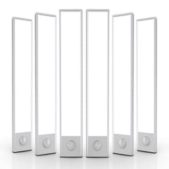 6 Pack Under Cabinet Lights Wireless, 32 LED Motion Sensor Light Indoor Rechargeable Magnetic Closet Lights Battery Operated, Under Counter Lights for Kitchen, Wardrobe, Hallway, Stairs