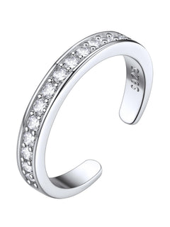 ChicSilver Toe Rings for Women 925 Sterling Silver Toe Ring Hypoallergenic Adjustable Open Rings for Women Summer Jewelry