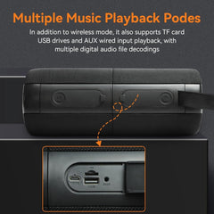 2 in 1 Magnetic Dual Splittable Bluetooth Speaker, 40W Portable Wireless Speakers with Deep Bass, IPX6 Waterproof, Bluetooth 5.3, 24H Playtime, 360° Stereo Sound for Home, Outdoor, Party, Travel