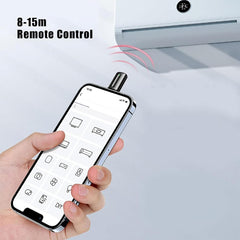 Universal Mini Smart IR Remote Controller iOS Android Mobile Phone Infrared Controller Smartphone Infrared Controller Adapter for Using in Control Most Home Appliances (Type C, Black)