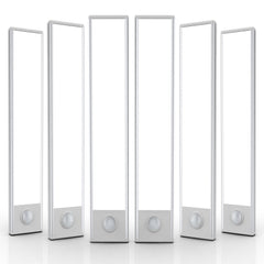 6 Pack Under Cabinet Lights Wireless, 32 LED Motion Sensor Light Indoor Rechargeable Magnetic Closet Lights Battery Operated, Under Counter Lights for Kitchen, Wardrobe, Hallway, Stairs