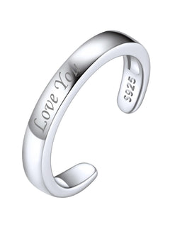 ChicSilver Toe Rings for Women 925 Sterling Silver Toe Ring Hypoallergenic Adjustable Open Rings for Women Summer Jewelry