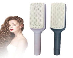 Cleaning Rotating Lifting Comb, Rotate Lifting Self Cleaning Hairbrush for Women, 4 in 1 Self Cleaning Hair Brush, Self-Cleaning Anti-Static Massage Comb (Purple+Grey)
