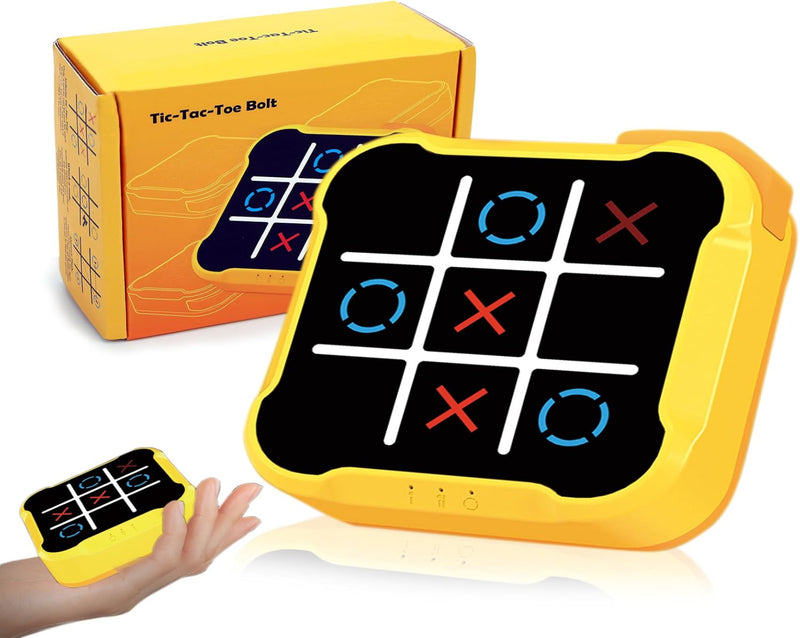 4-in-1 Tic Tac Toe Toys for Kid: Age 6-12 Kids Portable Sensory Puzzle Game | Electronic Toy for 6-12 Years Boys Girls - Development Memory,Reaction Skills - Travel Home School Christmas Birthday Gift