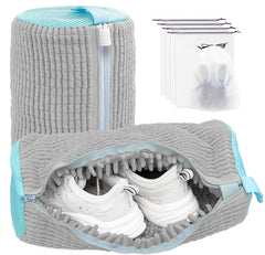 Shoe Washing Machine Bag,Laundry Shoe Bag for Washer and Dryer,Reusable Shoe Cleaning Bag for Sneakers,Tennis Shoes,With Self-locking Zipper, Microfiber Inside,Include Shoe Bag (Pro Yellow - 1 Pack)
