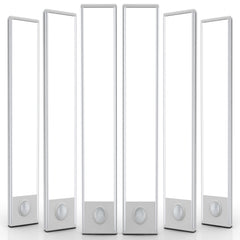 6 Pack Under Cabinet Lights Wireless, 32 LED Motion Sensor Light Indoor Rechargeable Magnetic Closet Lights Battery Operated, Under Counter Lights for Kitchen, Wardrobe, Hallway, Stairs