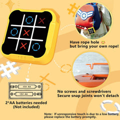 4-in-1 Tic Tac Toe Toys for Kid: Age 6-12 Kids Portable Sensory Puzzle Game | Electronic Toy for 6-12 Years Boys Girls - Development Memory,Reaction Skills - Travel Home School Christmas Birthday Gift