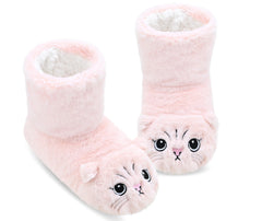 DICUIRD Womens Slipper Socks Comfy&Warm Animal Non-Skid Bedroom Slipper Booties