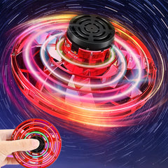 Flying Spinner Mini UFO Drone, Ifly Spinner Fly UFO Flying Fidget Spinner, iFly Hand Controlled Boomerang Drone Cool Toys Gifts for 8 9 10+ Year Old Boys Girls Teens Indoor Outdoor Toys (Black)