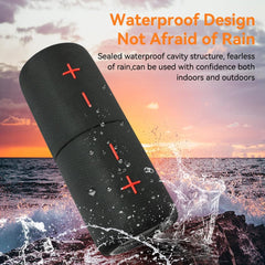2 in 1 Magnetic Dual Splittable Bluetooth Speaker, 40W Portable Wireless Speakers with Deep Bass, IPX6 Waterproof, Bluetooth 5.3, 24H Playtime, 360° Stereo Sound for Home, Outdoor, Party, Travel