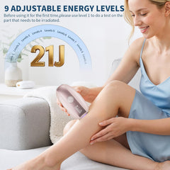 Laser Hair Removal IPL Hair Removal Device for Women & Men,Safe At-Home 5℃ Ice-Cooling,Painless & Long-Lasting Results,86% Less Hair In 3 Weeks for Full Body & Face,Bikini Line,Manual & Auto Mode