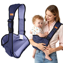 Baby Sling Carrier for Toddler, Baby Side Carrier with Detachable Seat Cushion, Lightweight Toddler Carrier Fits 9–48 Months, Adjustable Shoulder Strap, One Size Fits All Parents (Black)