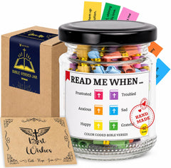Read This When Bible Verses Jar – Birthday Gifts for Women, Christian Gifts for Women, Graduations Gift for Her, Gift for Mom from Daughter