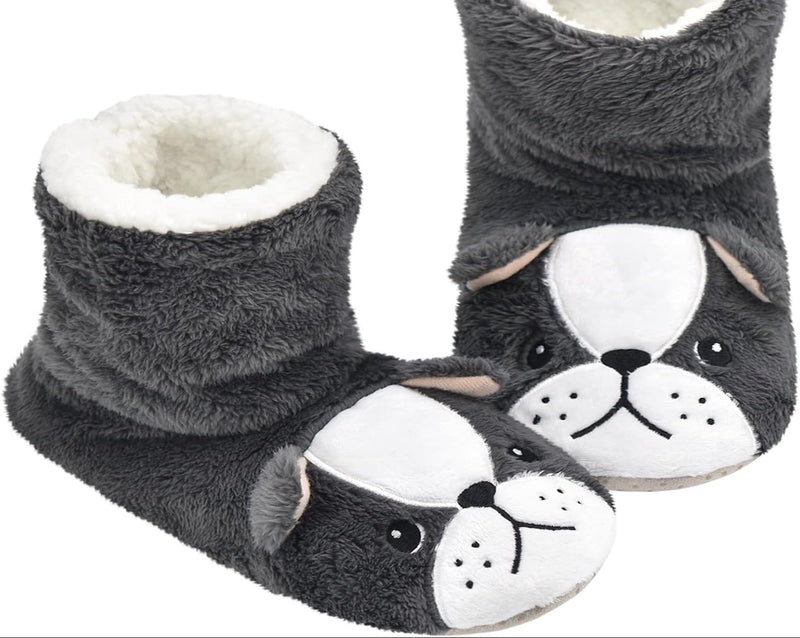 DICUIRD Womens Slipper Socks Comfy&Warm Animal Non-Skid Bedroom Slipper Booties