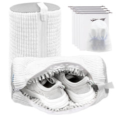 Shoe Washing Machine Bag,Laundry Shoe Bag for Washer and Dryer,Reusable Shoe Cleaning Bag for Sneakers,Tennis Shoes,With Self-locking Zipper, Microfiber Inside,Include Shoe Bag (Pro Yellow - 1 Pack)