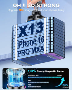 for MagSafe Car Mount Charger, TEC & Fan Dual Cooling Magnetic Wireless Car Charger, Strong Magnet 15W Fast Charging Air Vent Car Phone Holder Bracket for Your Car for iPhone 17 16 15 14 13 & Android