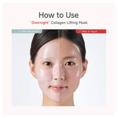 CANDORLOV Overnight Collagen Lifting Face Mask 5 Sheets, Korean Face Lifting Deep Hydrogel Mask for Glass Skin, Anti-Aging with PDRN, Hyaluronic Acid for Elasticity, Firmness