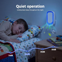 Plug In Air Ionizer 4 Pack, Air Purifier Ionizer Negative Ion for Home Bedroom, Small Air Purifier for Pet Odor Smoke Dust, Ozone Free Room Air Purifier, Quiet Air Freshener Plug in