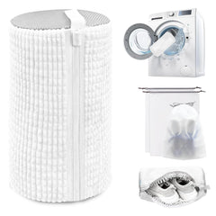 Shoe Washing Machine Bag,Laundry Shoe Bag for Washer and Dryer,Reusable Shoe Cleaning Bag for Sneakers,Tennis Shoes,With Self-locking Zipper, Microfiber Inside,Include Shoe Bag (Pro Yellow - 1 Pack)