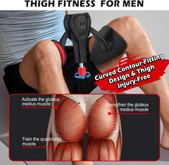 3rd Gen Inner Thigh Leg Train Exercisers 0-100 lbs Adjustable Resistance with Leg Straps Band Pelvic Floor Kegel Hip Exercise Workout Equipment Pilates Women Men