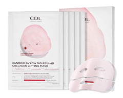 CANDORLOV Overnight Collagen Lifting Face Mask 5 Sheets, Korean Face Lifting Deep Hydrogel Mask for Glass Skin, Anti-Aging with PDRN, Hyaluronic Acid for Elasticity, Firmness