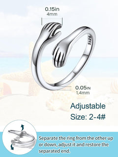 ChicSilver Toe Rings for Women 925 Sterling Silver Toe Ring Hypoallergenic Adjustable Open Rings for Women Summer Jewelry
