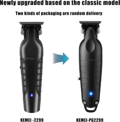 KEMEI Professional Hair Clipper and Trimmers Set, Cordless Barber Clippers, Beard Trimmer, Electric Foil Shaver with Replacement Heads, KM-PG2299, KM-2296, KM-1102