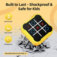 4-in-1 Tic Tac Toe Toys for Kid: Age 6-12 Kids Portable Sensory Puzzle Game | Electronic Toy for 6-12 Years Boys Girls - Development Memory,Reaction Skills - Travel Home School Christmas Birthday Gift