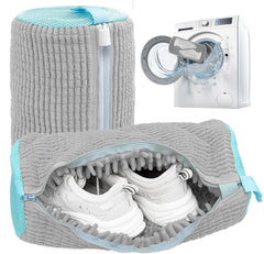 Shoe Washing Machine Bag,Laundry Shoe Bag for Washer and Dryer,Reusable Shoe Cleaning Bag for Sneakers,Tennis Shoes,With Self-locking Zipper, Microfiber Inside,Include Shoe Bag (Pro Yellow - 1 Pack)