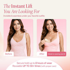 Muse Saga Push Up Sticky Bra Inserts – Hypoallergenic Sticky Bra inserts push up, Invisible Sticky push up bra inserts