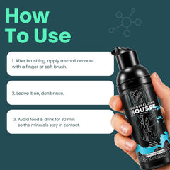 Larineco Remineralizing Mousse – Leave-On Oral Care Foam with Xylitol, Peppermint & Spearmint Oils – Refreshing Mint Mousse for Clean Mouthfeel & Fresh Breath Support – Daily Oral Care Formula