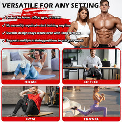 3rd Gen Inner Thigh Leg Train Exercisers 0-100 lbs Adjustable Resistance with Leg Straps Band Pelvic Floor Kegel Hip Exercise Workout Equipment Pilates Women Men