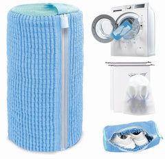Shoe Washing Machine Bag,Laundry Shoe Bag for Washer and Dryer,Reusable Shoe Cleaning Bag for Sneakers,Tennis Shoes,With Self-locking Zipper, Microfiber Inside,Include Shoe Bag (Pro Yellow - 1 Pack)