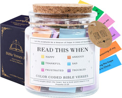 Read This When Bible Verses Jar – Birthday Gifts for Women, Christian Gifts for Women, Graduations Gift for Her, Gift for Mom from Daughter