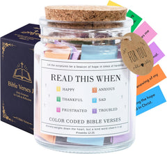 Read This When Bible Verses Jar – Birthday Gifts for Women, Christian Gifts for Women, Graduations Gift for Her, Gift for Mom from Daughter