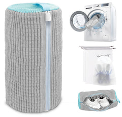 Shoe Washing Machine Bag,Laundry Shoe Bag for Washer and Dryer,Reusable Shoe Cleaning Bag for Sneakers,Tennis Shoes,With Self-locking Zipper, Microfiber Inside,Include Shoe Bag (Pro Yellow - 1 Pack)
