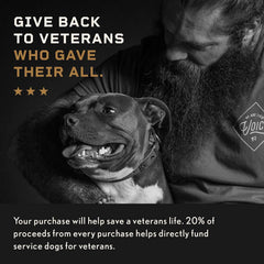 Hero Company Cross Necklace for Men - ‘Nailed to the Cross Galatians 2:20' Stainless Steel Christian Necklace - Helps Pair Veterans with a Service Dog